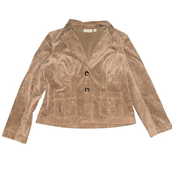 Studio Works Jackets & Blazers - Tan Corduroy Jacket